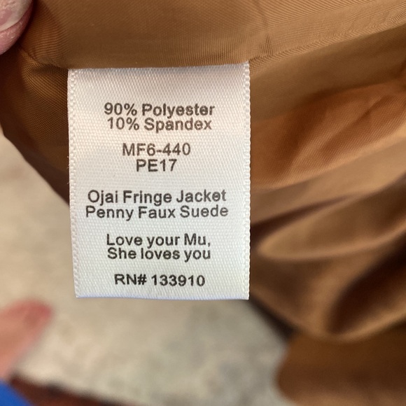 Show me your mumu, Ojai Fringe jacket, Penny faux suede. Size extra small - Picture 9 of 10